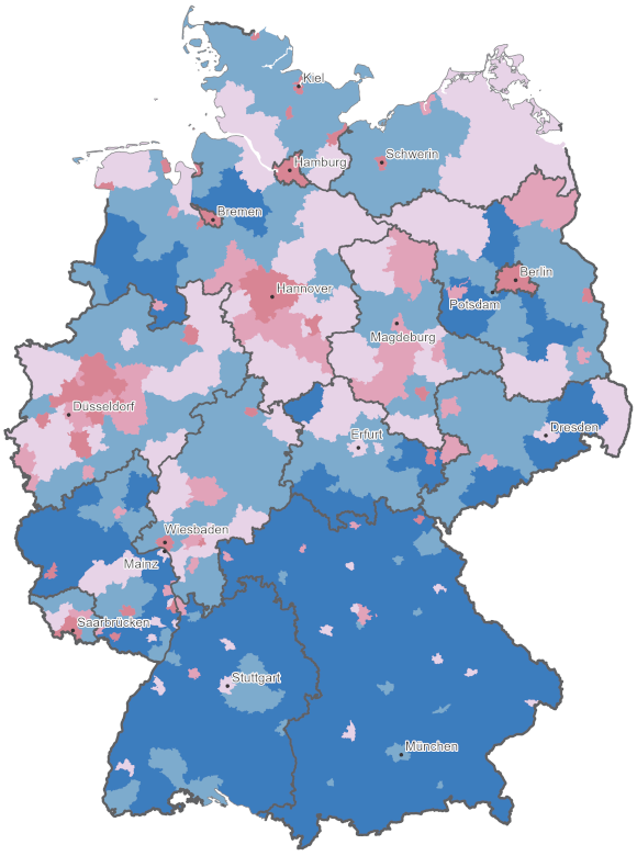 Kartenvorschau: Indikator Soziale Mindestsicherung