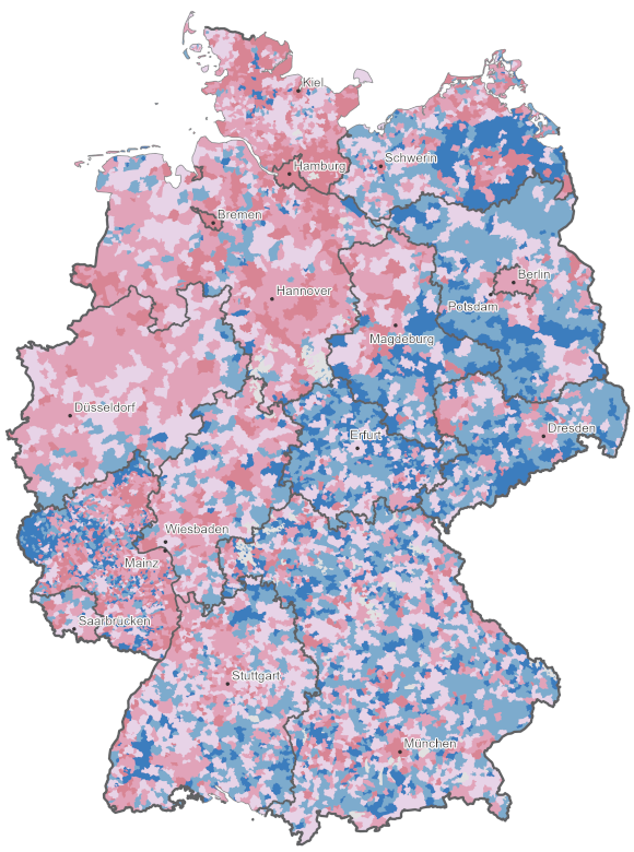 Kartenvorschau: Indikator Breitbandversorgung