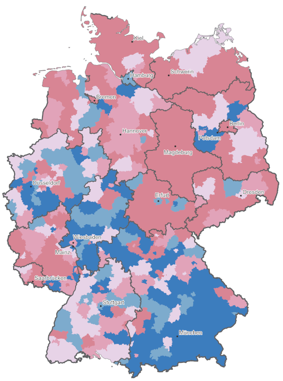 Kartenvorschau: Indikator Schulabgängerinnen und Schulabgänger ohne Hauptschulabschluss
