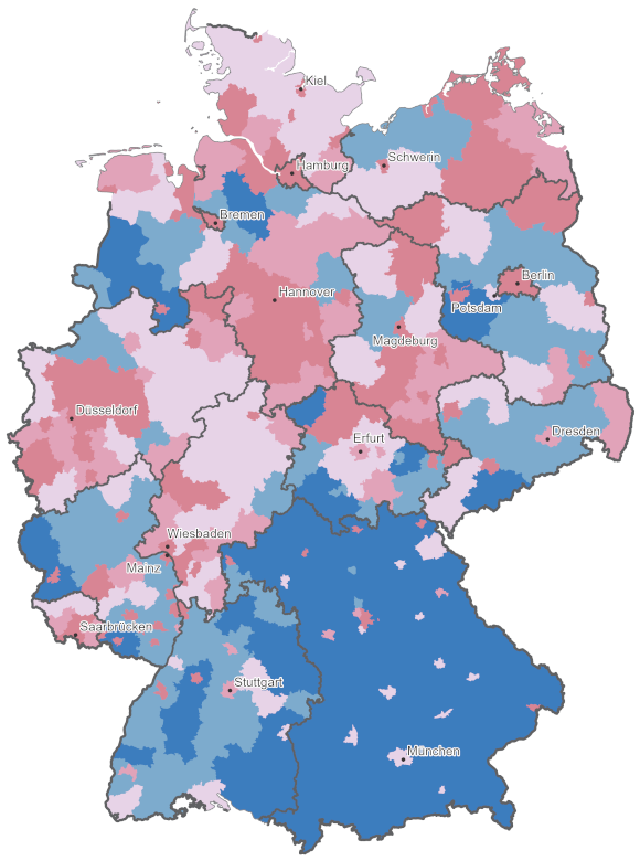 Kartenvorschau: Indikator Kinder in Bedarfsgemeinschaften