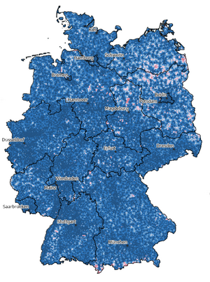Kartenvorschau: Indikator Erreichbarkeit von hausärztlichen Praxen